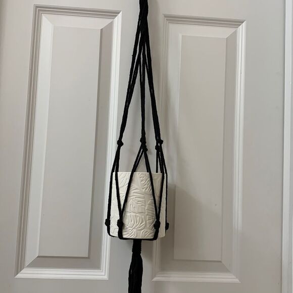 Potey three pack Macramé black plant hanger. Flower ceramic pot NOT includ… - Picture 1 of 7